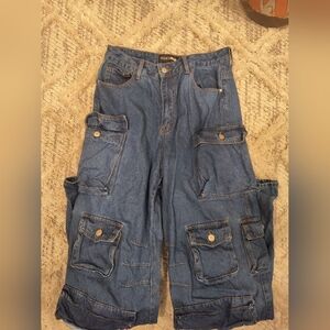 FASHION NOVA Denim Cargo Pants